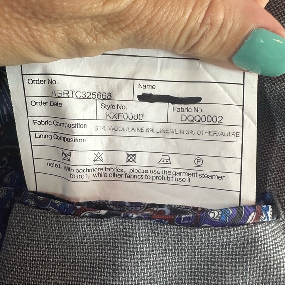 Tailor Cooperative Sport Coat suit jacket custom made see pics measurements - Picture 3 of 9